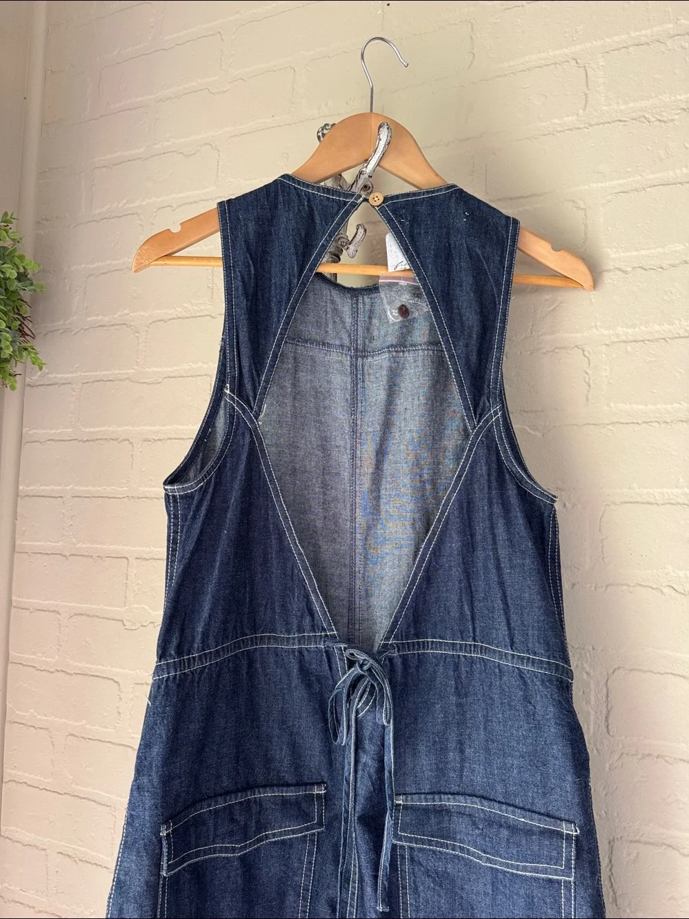 FREE PEOPLE We The Free Do No Wrong jumpsuit dark denim NEW
